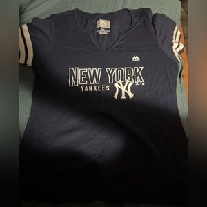 Majestic Black V-Neck T-Shirt